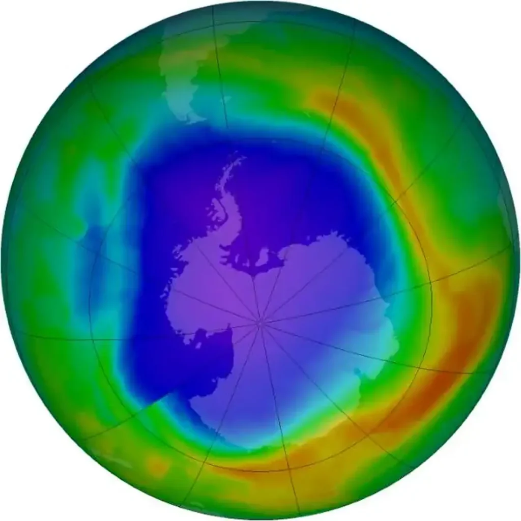Changing Earth: The Ozone Hole over the South Pole, September 29, 2013