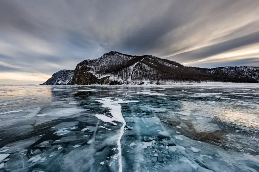 Lake Baikal, frozen