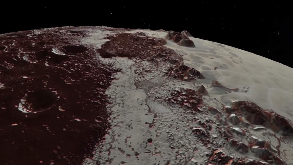 New Horizons Pluto flyover