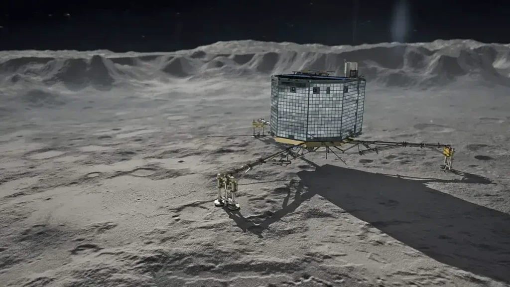 Philae on Churyumov-Gerasimenko
