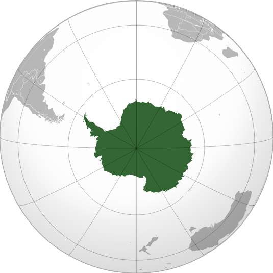 Antarctica (orthographic projection)