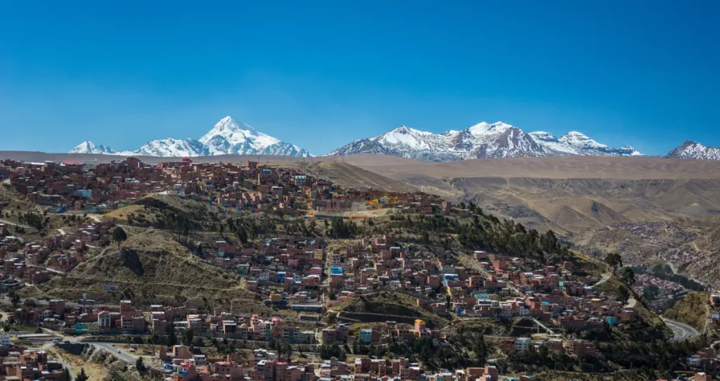 Cityscape of El Alto, La Paz, Bolivia