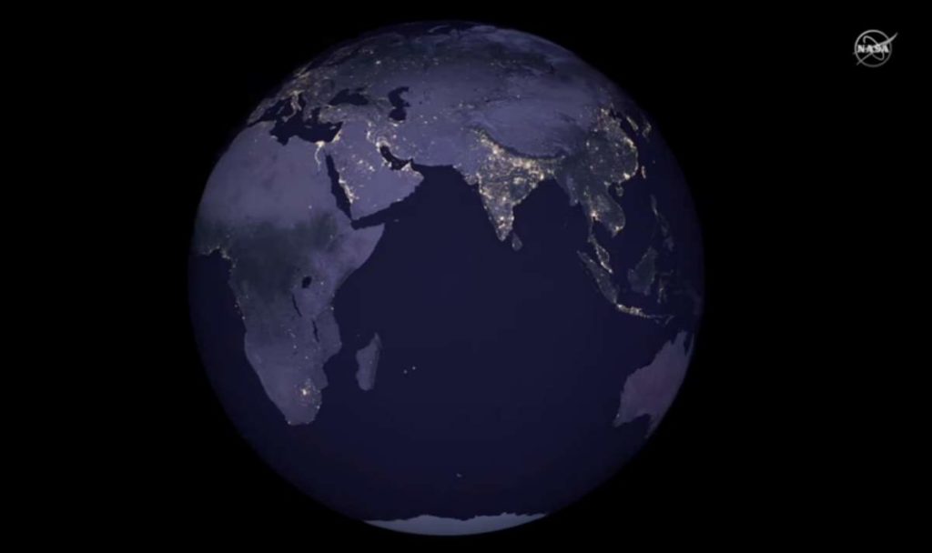 Earth from Space at Night (NASA)