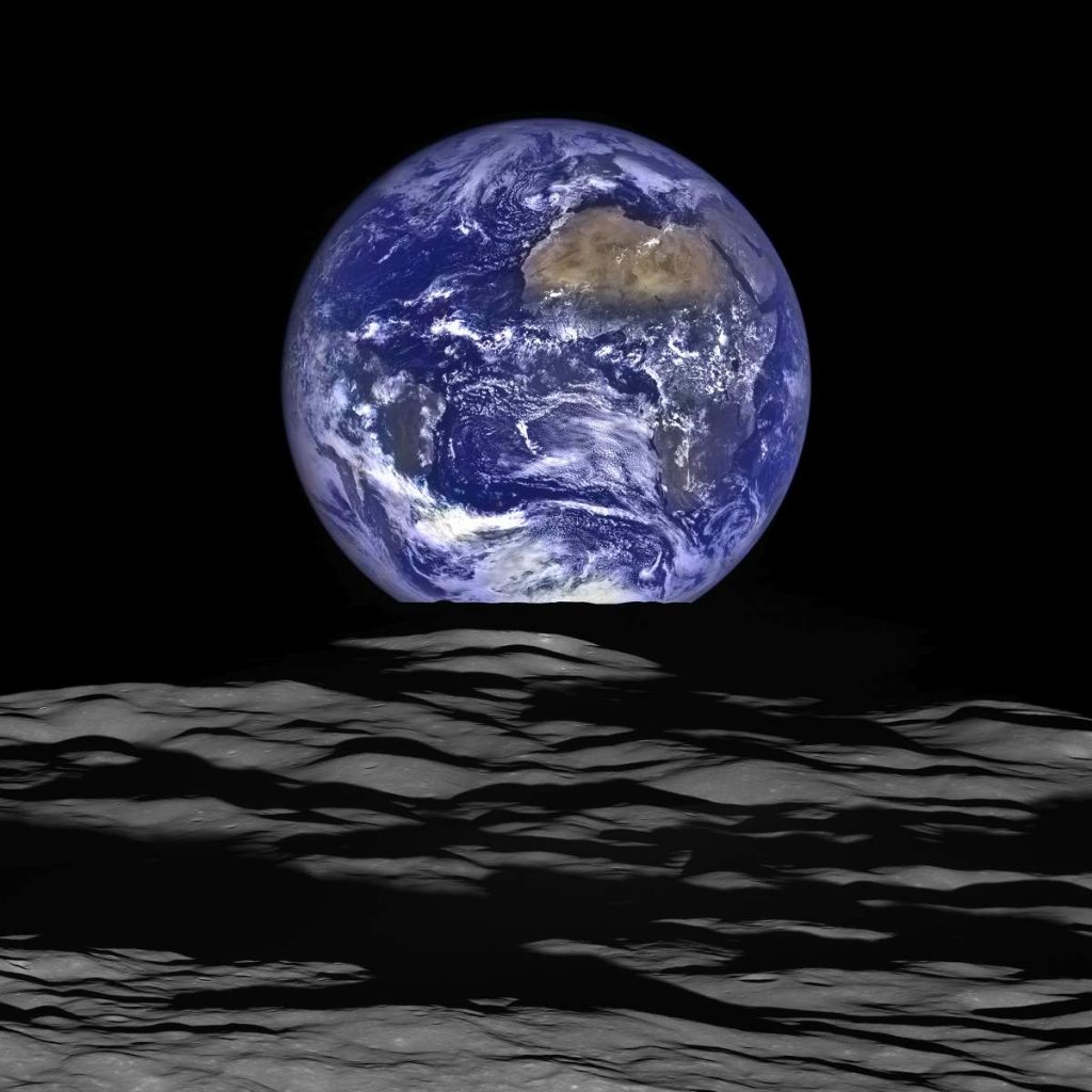 Earthrise, from LRO (2015)