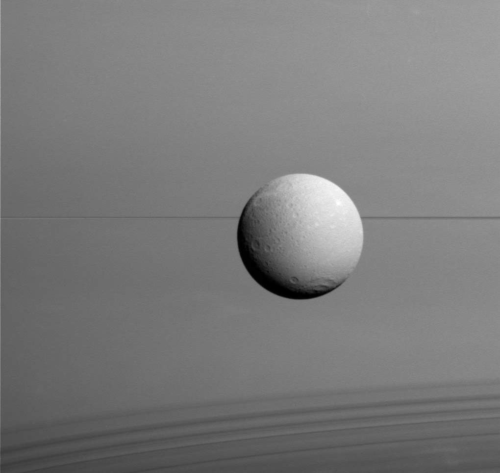 Dione, Cassini Image (August 17, 2015)