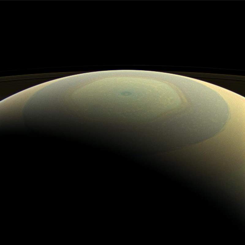 Saturn's hexagon from Cassini (July 22, 2013)