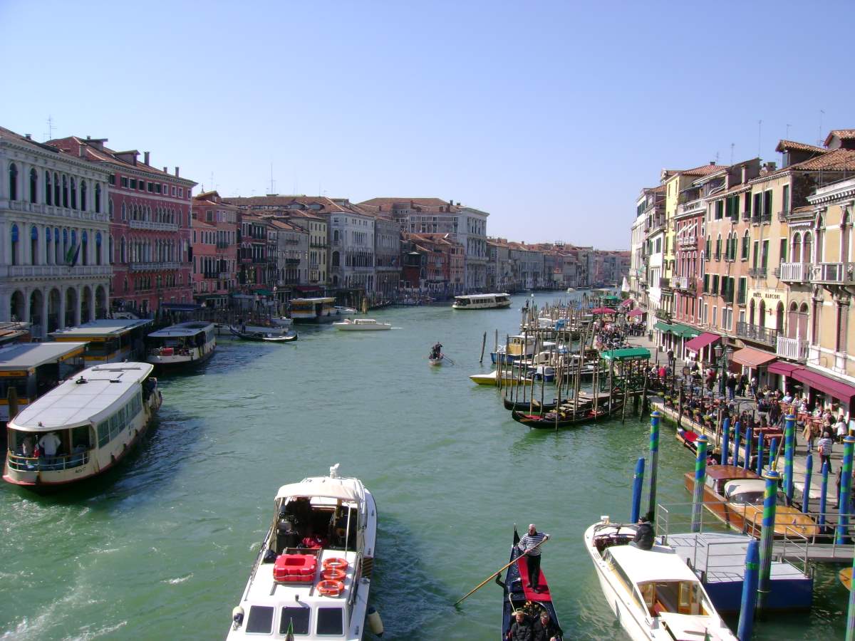 Venice, Grand Canal from the Rialto Bridge