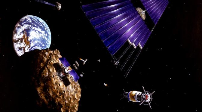 Asteroid Mining (Artist Conception)