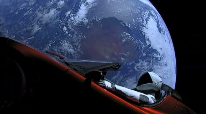 Falcon Heavy Test Flight: Starman and Earth 3.