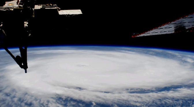 ISS pass over Hurricane Irma