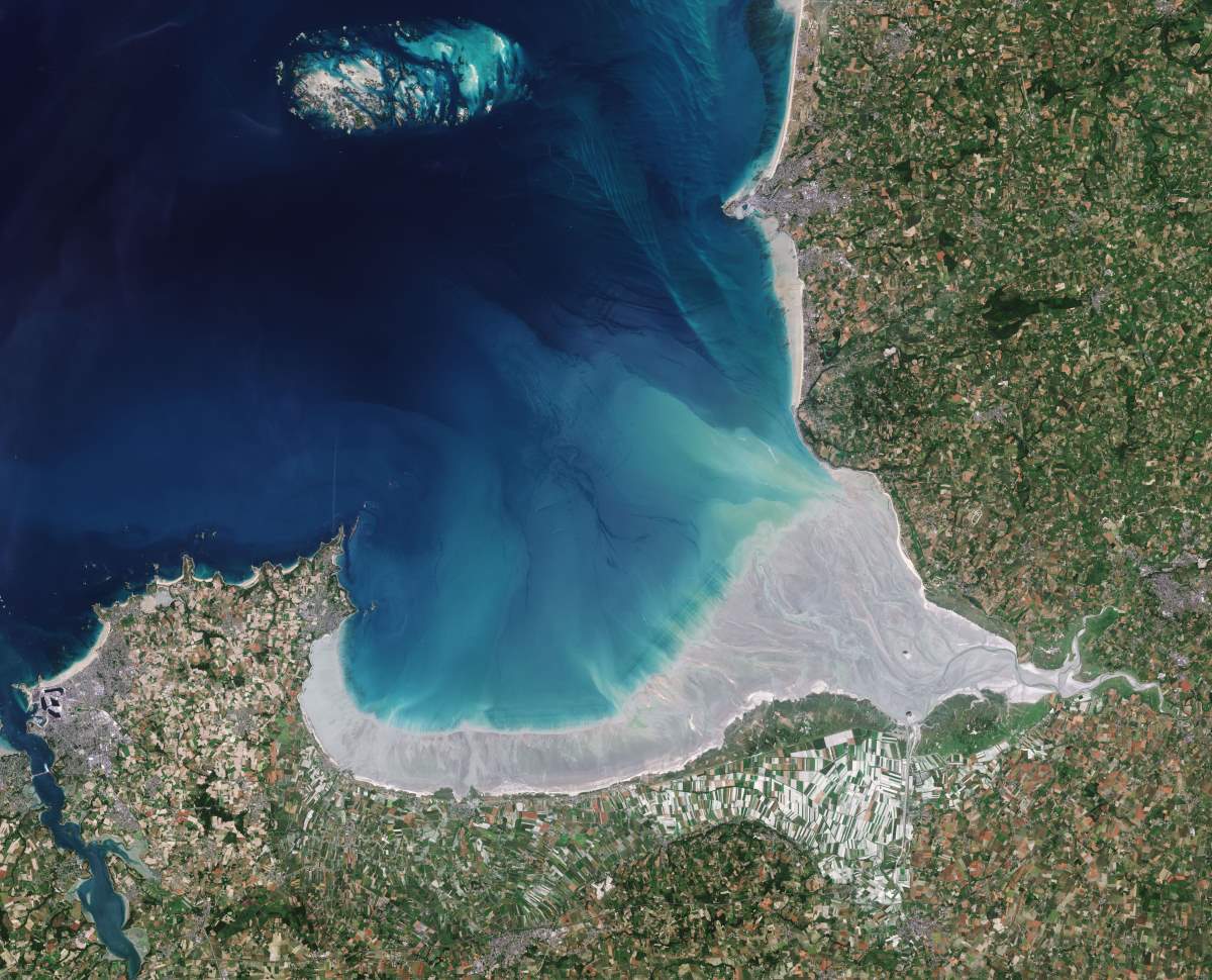 Mont Saint-Michel from space
