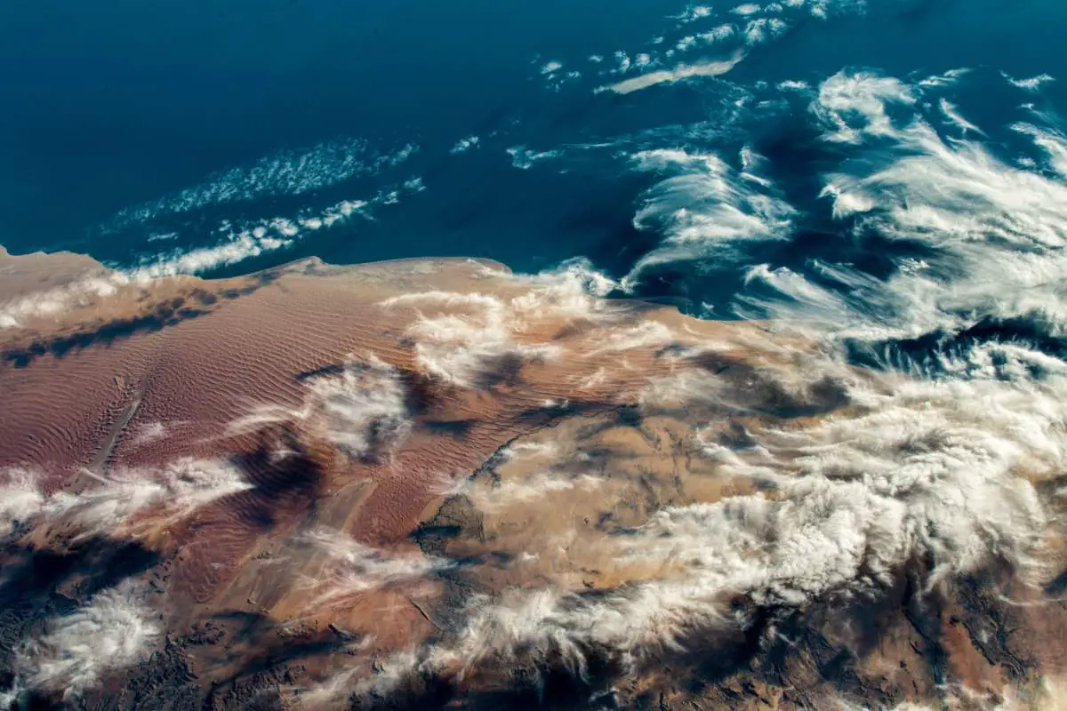 Top 10 Most Beautiful Earth Photos Taken From the International Space Station in 2018: West Coast of Southern Africa. September 29, 2018.