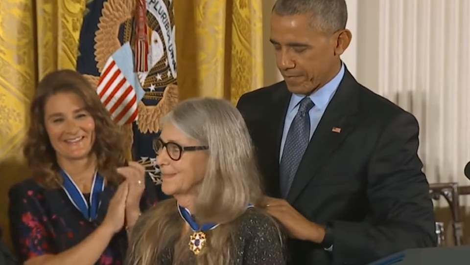 Margaret Hamilton receives the Presidential Medal of Freedom