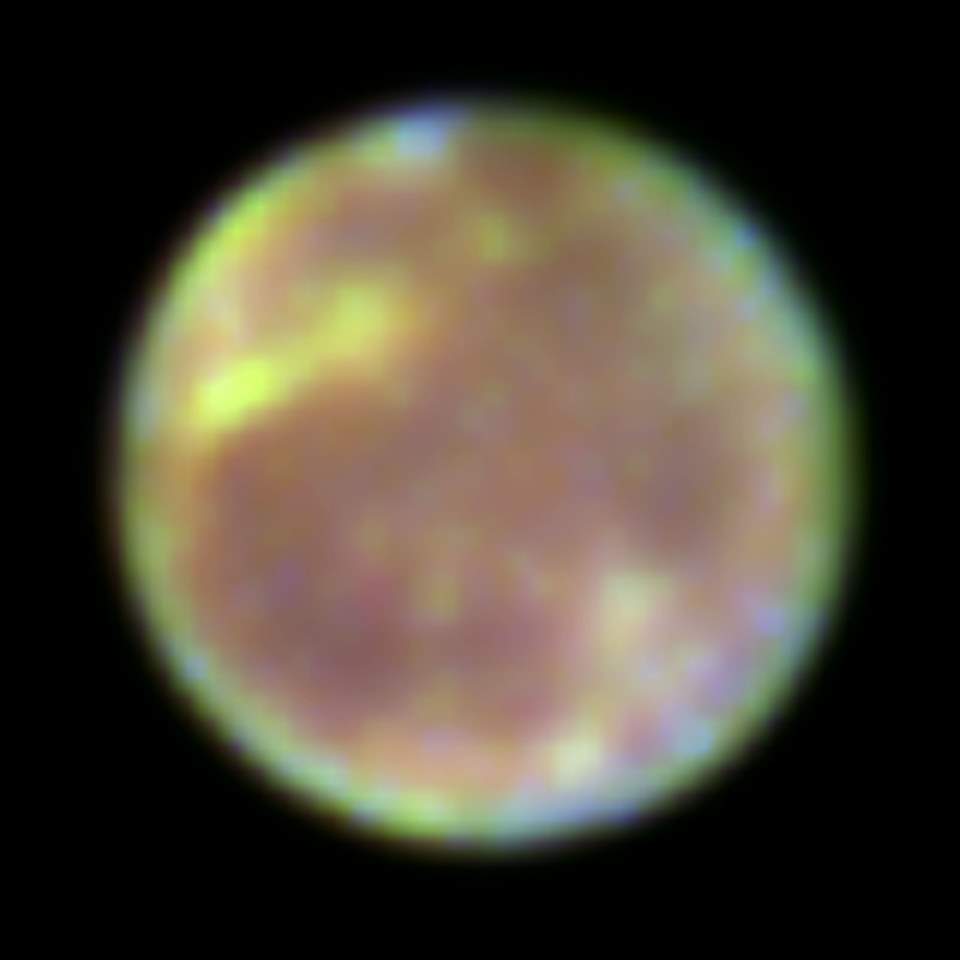 Ganymede photo by the Hubble Space Telescope (1995)