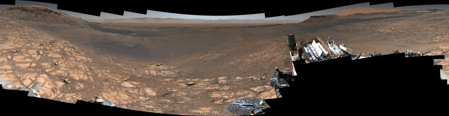 Highest-Resolution Mars Panorama by the NASA's Curiosity Rover (2019)