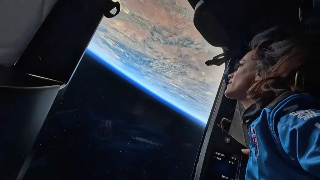 On November 22, 2024, Emily Calandrelli became the 100th woman in space
