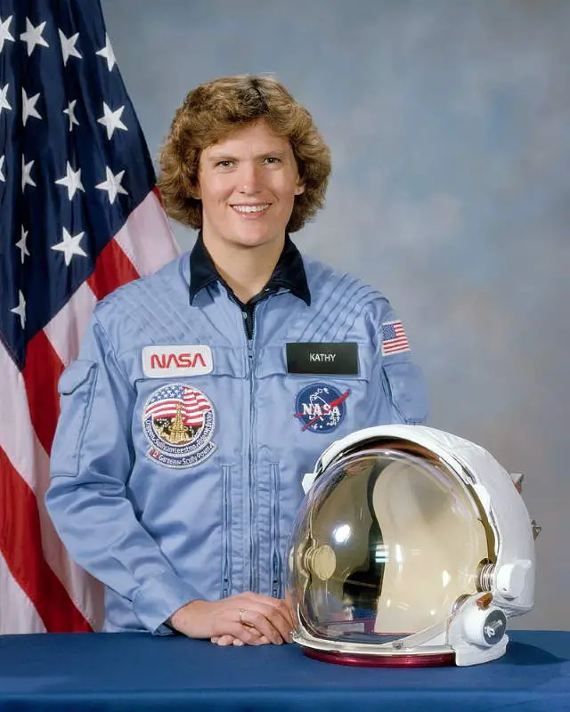 Kathryn Sullivan in her NASA uniform