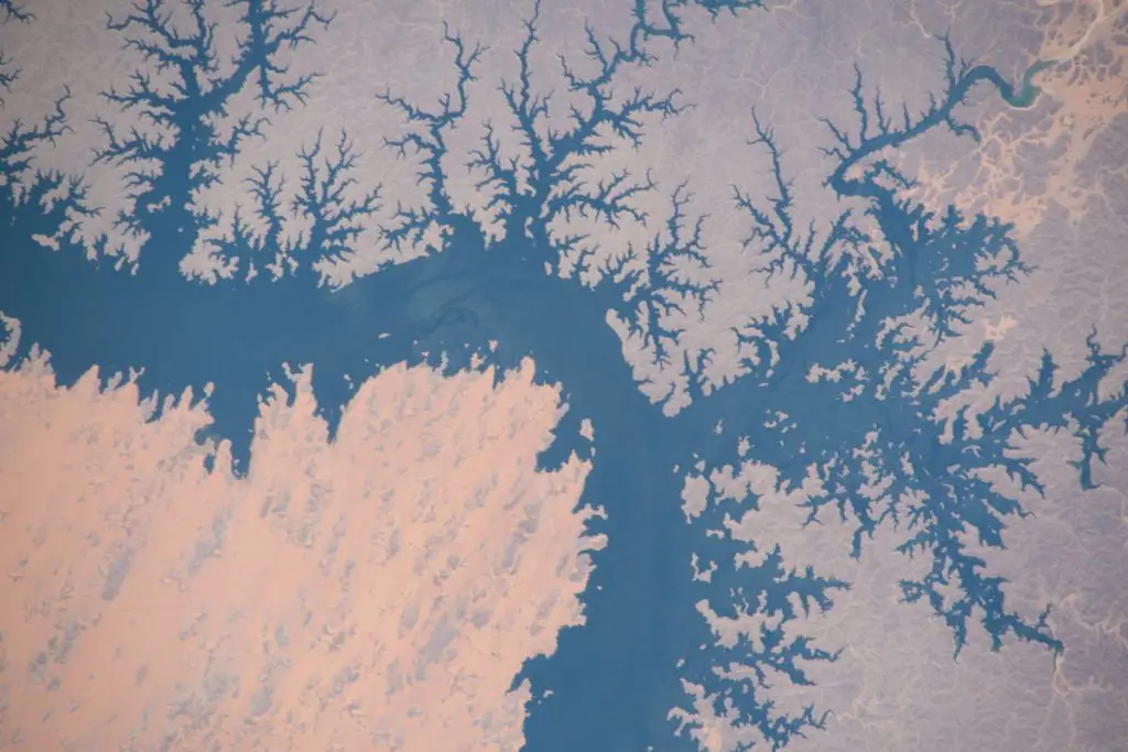 Most Beautiful Earth Photos Taken From the ISS in 2020 - Lake Nasser from the ISS. September 2, 2020.