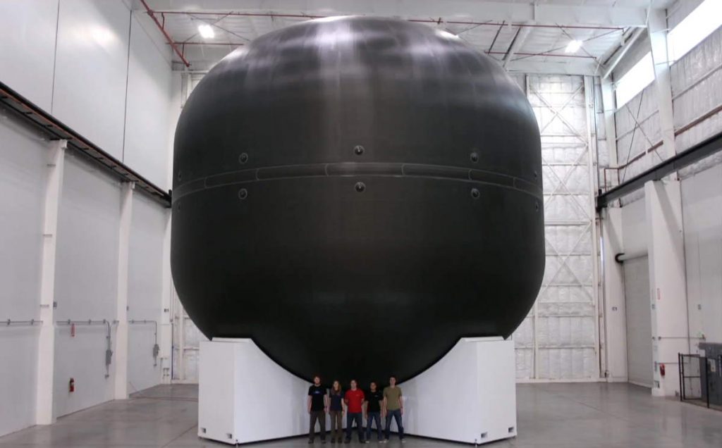 SpaceX Starship carbon fiber liquid oxygen tank
