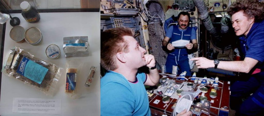 What do astronauts eat: Nir
