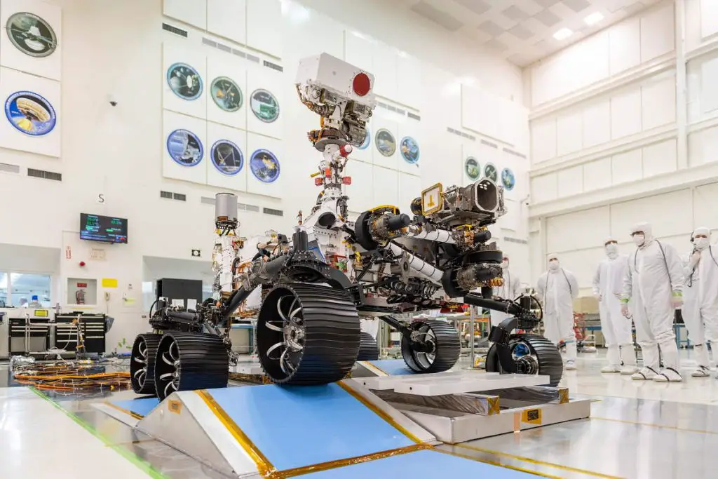 Perseverance Rover in the Jet Propulsion Laboratory near Pasadena, California