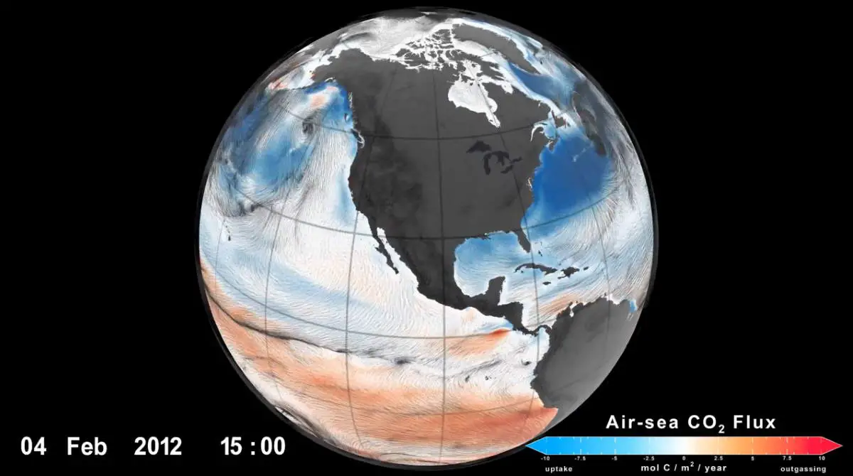 Movement of Carbon Dioxide Between the Air and Sea (screenshot)
