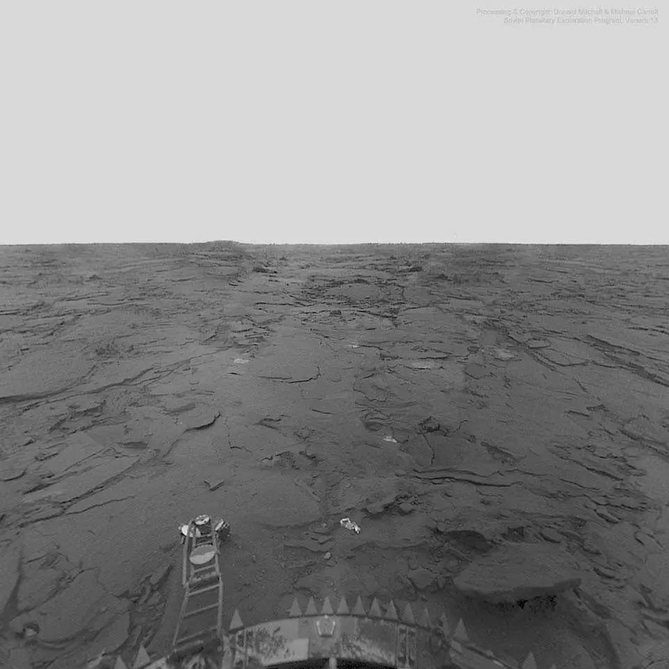 NASA has announced two missions to Venus by 2030 - Photo of the surface of Venus taken by the Venera 13 lander.