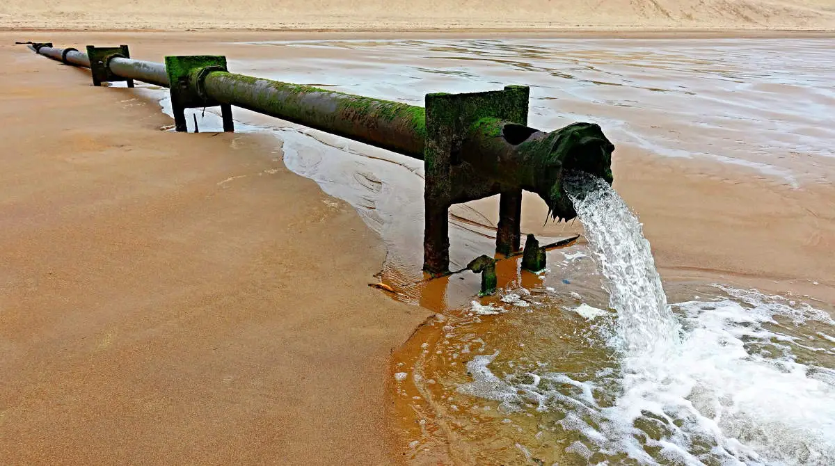 Outfall Pipe Waste