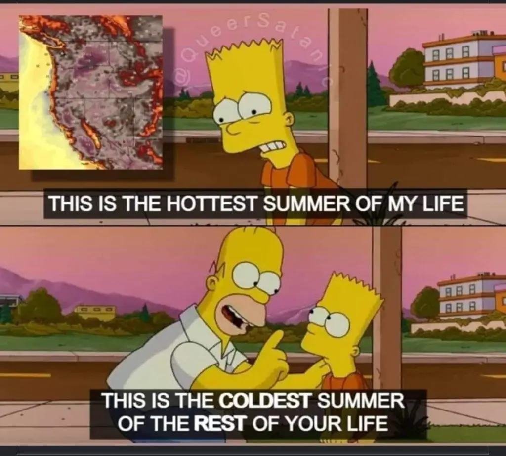 The Simpsons Meme About Global Warming Our Planet 