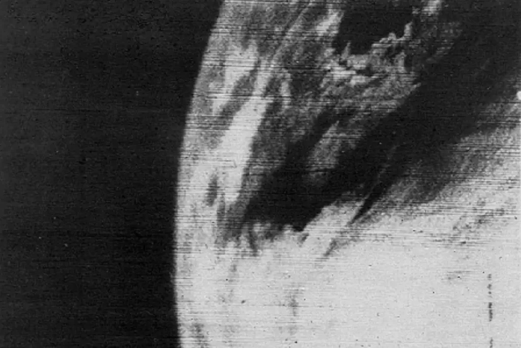 The first television picture of Earth from space