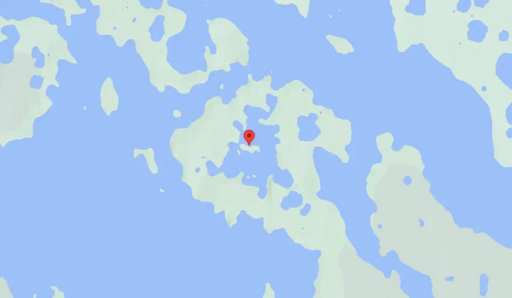 The largest island-in-a-lake-on-an-island-in-a-lake-on-an-island: Third Order Island map