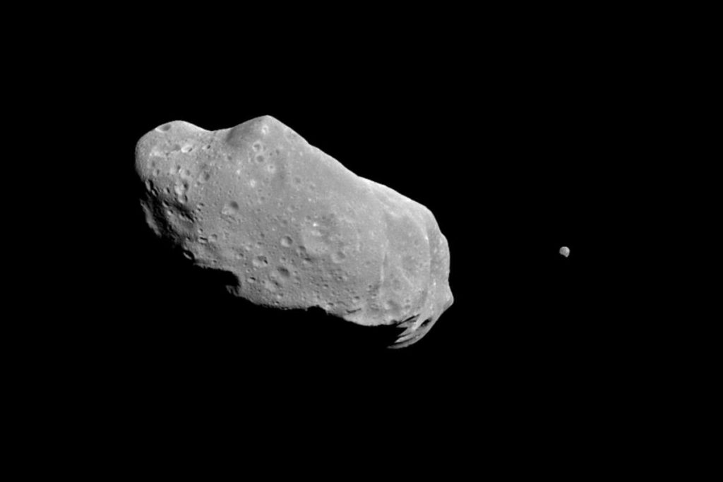 Asteroid 243 Ida and its moon Dactyl