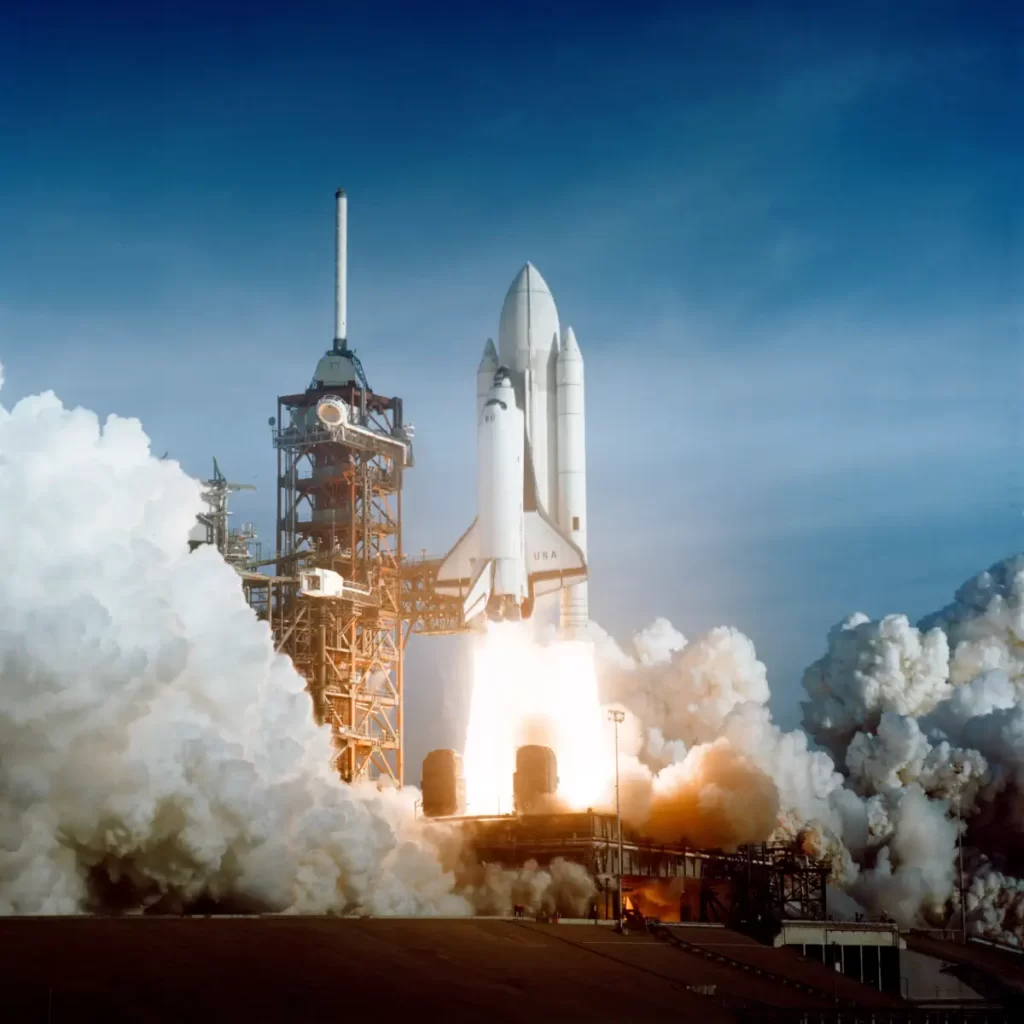The first Space Shuttle launch: April 12, 1981