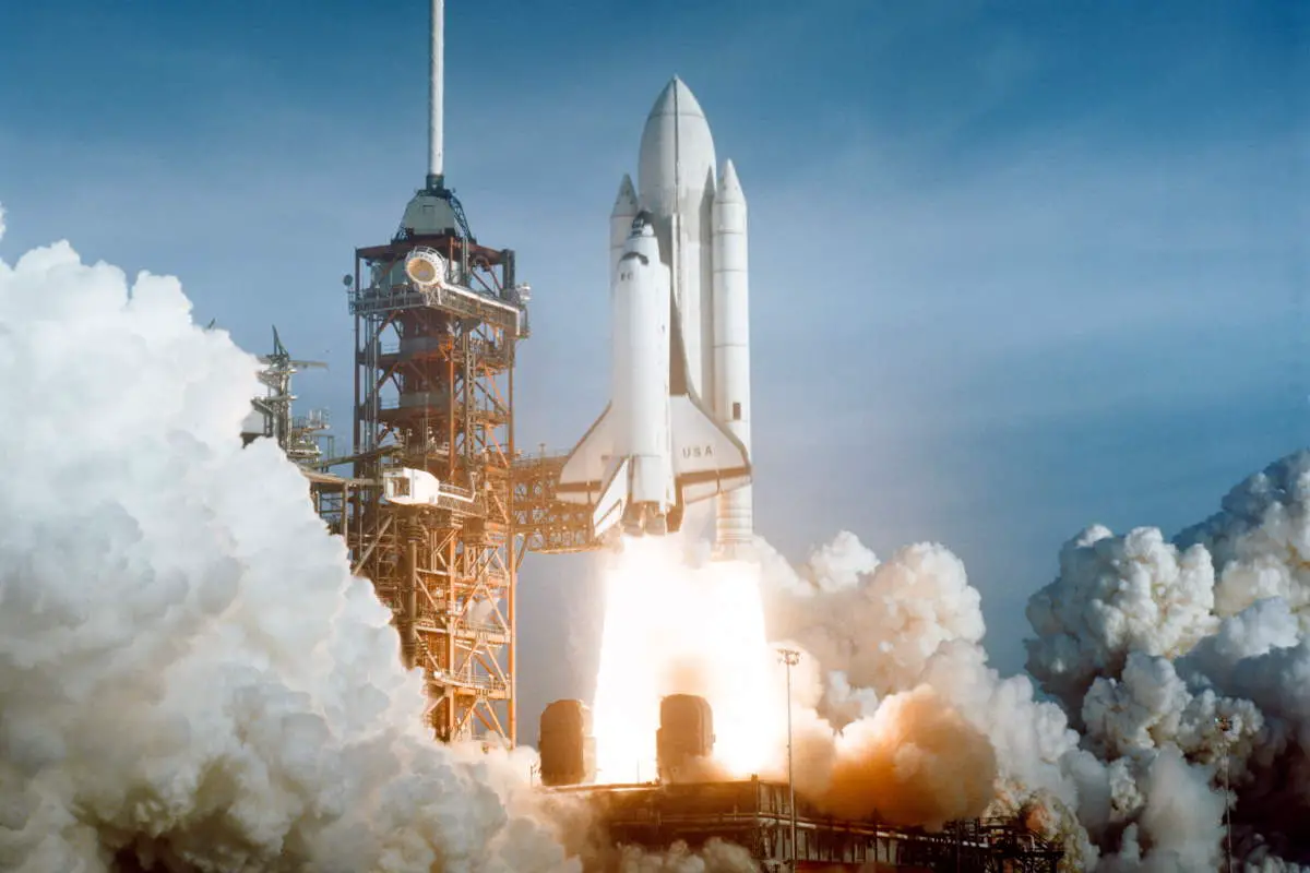 The first Space Shuttle launch: April 12, 1981