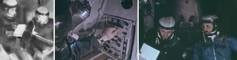 Soyuz 11 crew in Salyut 1 space station