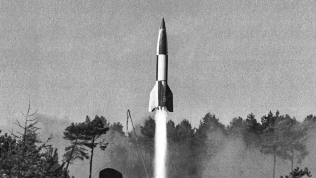V-2 rocket launch - the first human-made object in space