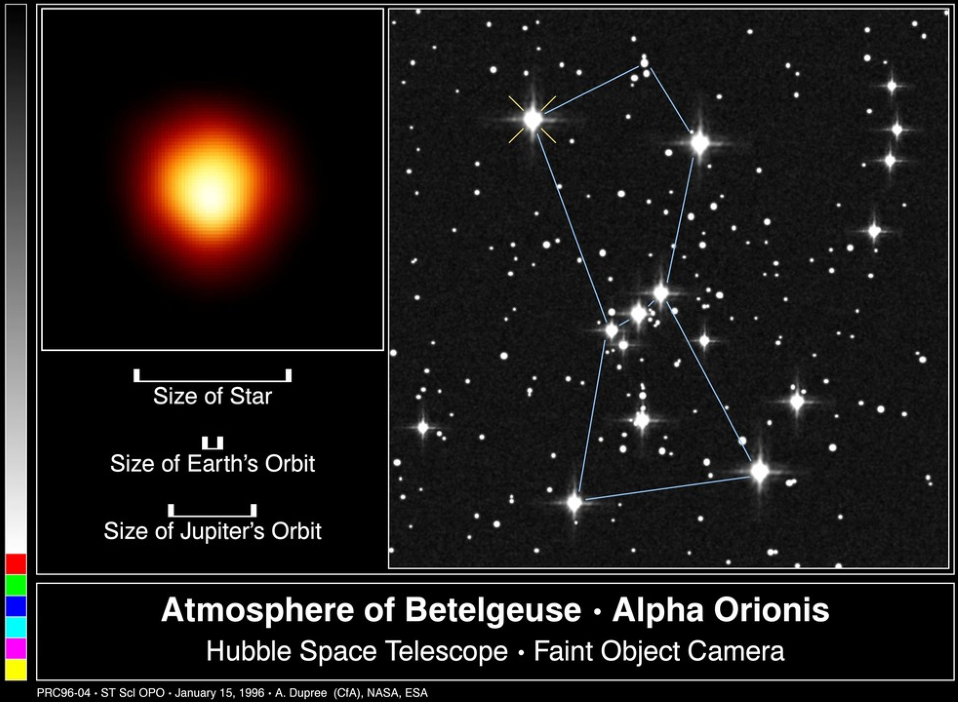 Betelgeuse 1995 Hubble image