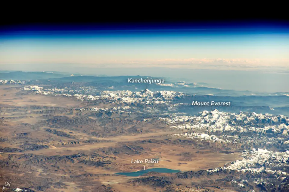 Mount Everest from space (2017)