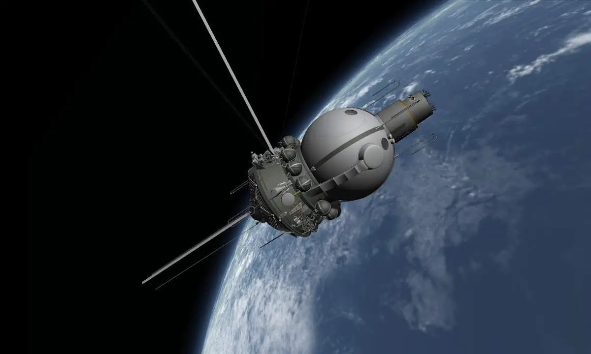 Voskhod 1 in space