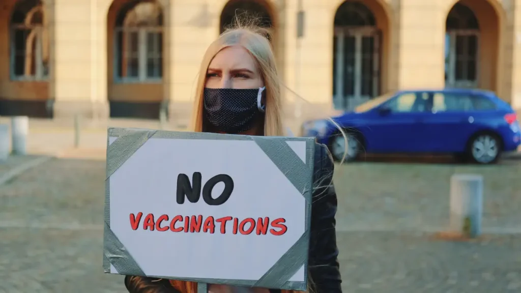 Conspiracy Theories: Anti-Vaccination woman