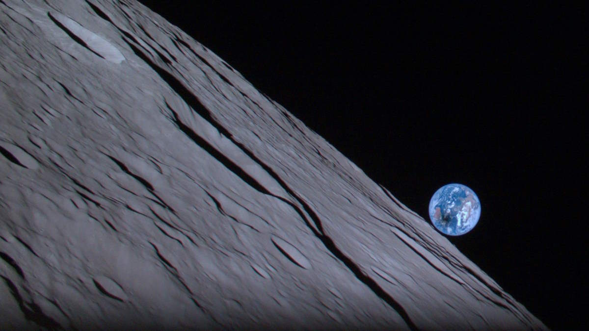 2023 Solar eclipse as seen from the Moon Orbit